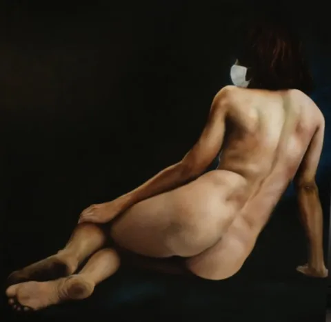 Corona-Vénus - Peinture à l'huile originale (original oil painting) - Série contemporaine par Olivier Talon - French painter à L'Isle-sur-la-Sorgue